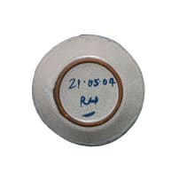 Ruan Hoffmann; Plate in grey with blue rim