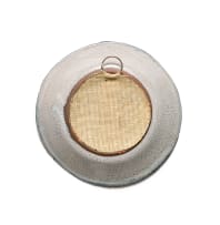 Ruan Hoffmann; Plate in grey with blue rim