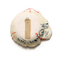 Ruan Hoffmann; Bowl in blue and orange with botanical motif