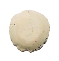 Ruan Hoffmann; Bowl decorated with flowers in blue and orange