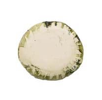 Ruan Hoffmann; Plate with figural and linear motif in yellow and blue