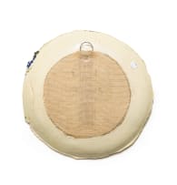 Ruan Hoffmann; Plate with abstract design in green, blue and yellow