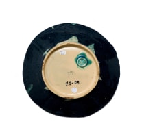 Ruan Hoffmann; Bowl with linear botanical motif in beige and blue