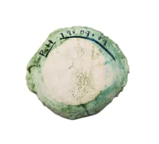 Ruan Hoffmann; Bowl in pink and green with black patterns