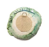 Ruan Hoffmann; Bowl in pink and green with black patterns