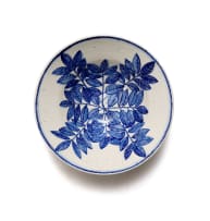 Ruan Hoffmann; Large bowl with blue leaf motif