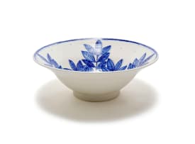 Ruan Hoffmann; Large bowl with blue leaf motif