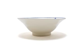 Ruan Hoffmann; Large bowl with blue leaf motif