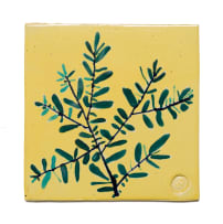 Ruan Hoffmann; Tile in yellow with sprig