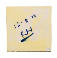 Ruan Hoffmann; Tile in yellow with sprig