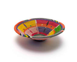 Unrecorded artist, Venda/Shangaan Peoples; Telephone wire basket