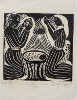 John Muafangejo; The Birth of Christ, six