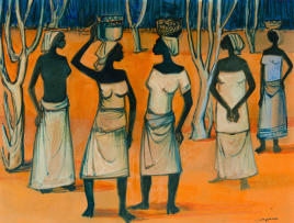 Jan Dingemans; Women with Baskets