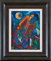 Hennie Niemann Snr; Figure with Lily and Fish