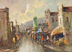 Christiaan Nice; Cape Scene with Mosque