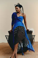 Rich Mnisi exclusive for Foschini; Blooming Snake Corset and Pleated Skirt
