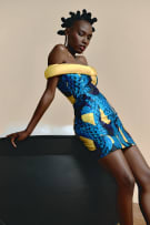 Rich Mnisi exclusive for Foschini; Feather Snake Loop Dress