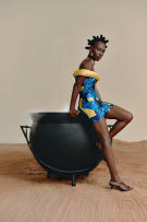 Rich Mnisi exclusive for Foschini; Feather Snake Loop Dress