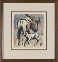 Hennie Niemann Jnr; Wildebeest and Calf