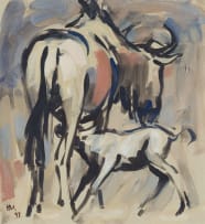 Hennie Niemann Jnr; Wildebeest and Calf