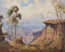 Willem Hermanus Coetzer; A View into the Drakensberg Valley