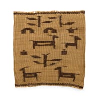 Unrecorded artist, Zulu Peoples; Isithebe, grinding mat with animals