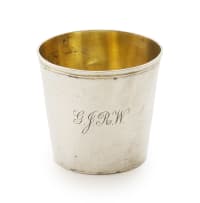 A Cape silver beaker, Johan Hendrik Vos, c.1767-1810