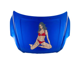 Frances Goodman; Untitled (Blue Car Bonnet)