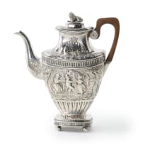 A Dutch silver coffee pot, unknown maker, 1820