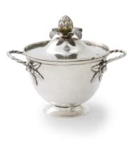 A Cape silver covered sugar bowl, unknown maker HNS, 18th century