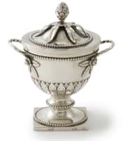 A Cape silver sugar bowl, unknown maker HNS, 18th century