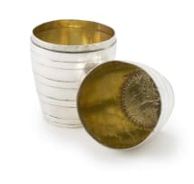 A Cape silver double beaker, unknown maker, c.1800