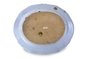 A Chinese blue and white porcelain dish, Qianlong Period, 1736-1795
