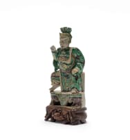 Chinese porcelain figure of Guandi, Ming dynasty, 1368–1644