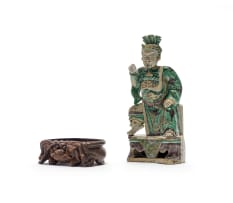 Chinese porcelain figure of Guandi, Ming dynasty, 1368–1644