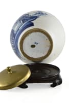 Ceramic tobacco jar, Delft, tin-glazed earthenware, De Verguld Blompot