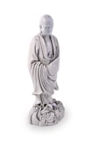 A Chinese Dehua figure of Damo, Qing Dynasty, 17th or 18th century
