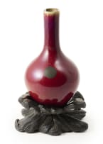 A ceramic vase, Sang de bœuf glaze, China, Qianlong Dynasty, 1736-1795