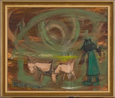 Frans Claerhout; Figure with Donkeys