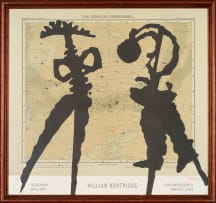 William Kentridge; William Kentridge Goodman Gallery Exhibition Poster, Johannesburg March 2003