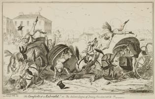 James Gillray; One of the Advantages of a Low Carriage