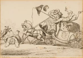 James Gillray; One of the Advantages of a Low Carriage