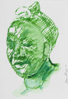 Nelson Makamo; Portrait in Green