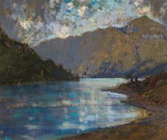 Robert Gwelo Goodman; Mountainscape with Lake