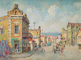 Gregoire Boonzaier; View of Table Bay, District Six