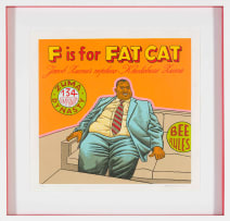 Anton Kannemeyer; F is for Fat Cat, from the Alphabet of Democracy series
