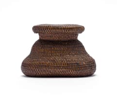 Unrecorded artist, Barotse People; Lidded basket