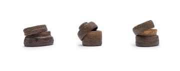 Unrecorded artist, Barotse People; Fine lidded baskets, three