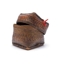 Unrecorded artist, Kuba Peoples; Fine Kuba lidded baskets, five