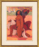 Eleanor Esmonde-White; Nude on the Beach